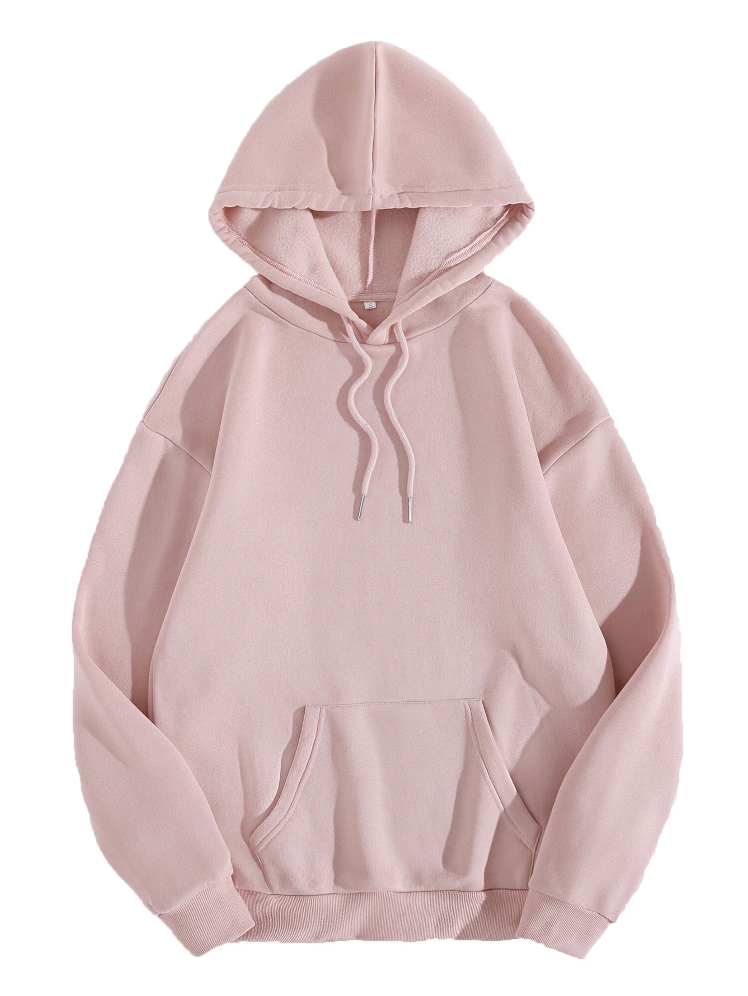 Toplot Men'S Causal Solid Woolen Blend Hoodie With Hooded Neck (Mens-Hoodie-5047-Peach-S),Peach,,B0BM4CMZV6