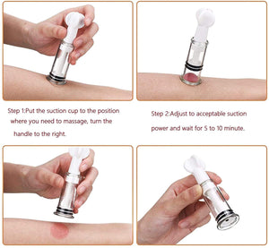 FINEVER Body Vacuum Suction Cup Breastfeeding Mother and Women for Nipp.le Flat Shy and Inverted Nippl.ES Cups (4.1X1.1 Inch, 2,