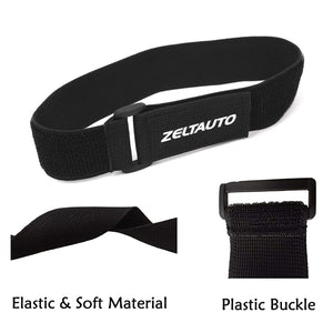 Zeltauto Elastic Cinch Straps Hook Loop Cable Ties for Securing & Organizing Cables Extension Cords Ropes Hoses Bike RV, Reusabl