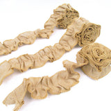 3 Rolls 2 inch x 48 inch Ruffled Burlap Craft or Bulletin Board Trim by Jubilee Creative Studio
