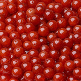 LAIDANLA Red Agate 8mm Natural Stone Beads Round Loose Gemstone Stone Beads for DIY Bracelet Necklace Earrings Jewelry Making Po