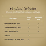 Diamancel Luxury Diamond Nail File - #1 Fine Grit Finishing File for Fingernails