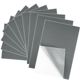 BOUBONI 10PCS Grey Self Adhesive Felt Fabric Sheets Sticky Felt Sheets for Craft Supplies Art Home Making(8.3 x 11.8/20 x 30cm)