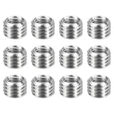 HARFINGTON 12pcs Thread Repair Inserts M14 x 2 Male to M10 x 1.5 Female Thread 10mm Long Stainless Steel Reducing Nuts Metric Se