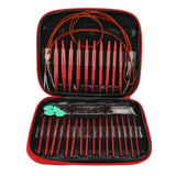 Gupe Knitting Needles Set, Various, Interchangeable Circular Crochet Hooks, Lovely Shape, Ergonomic, Great For Beginners & Exper