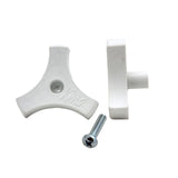 AP Products 013-510 Window Crank Knob with Screw, 1 / White