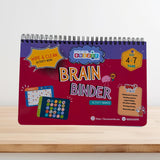 BuzzieWorld Brain Binder Educational Activity Binder for Kids | Reusable Learning Games for Memory, Thinking & Focus | Age 47