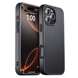 GESIHOPY Real Carbon Fiber for iPhone 16 Pro Case Compatible with MagSafe, Aramid Fiber with Military-Grade Drop Cover for Phone