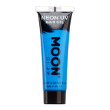 Moon Glow - Blacklight Neon UV Hair Gel - 0.67oz Intense Blue - Temporary wash out hair color - Spike and Glow!