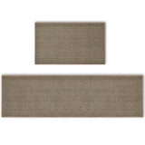 Artoid Mode Washable Non-Skid Rubber Kitchen Rugs and Mats Set of 2, Rubber Backing Kitchen Mats for Floor Kitchen Front of Sink