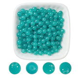AEVORA 6mm Round Glass Beads for Jewelry Making, 900Pcs Glass Seed Beads for Bracelets, DIY Crafts (Turquoise)