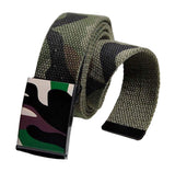 Romp Fashion Unisex Olive Nylon Belt For Casual And Partyware