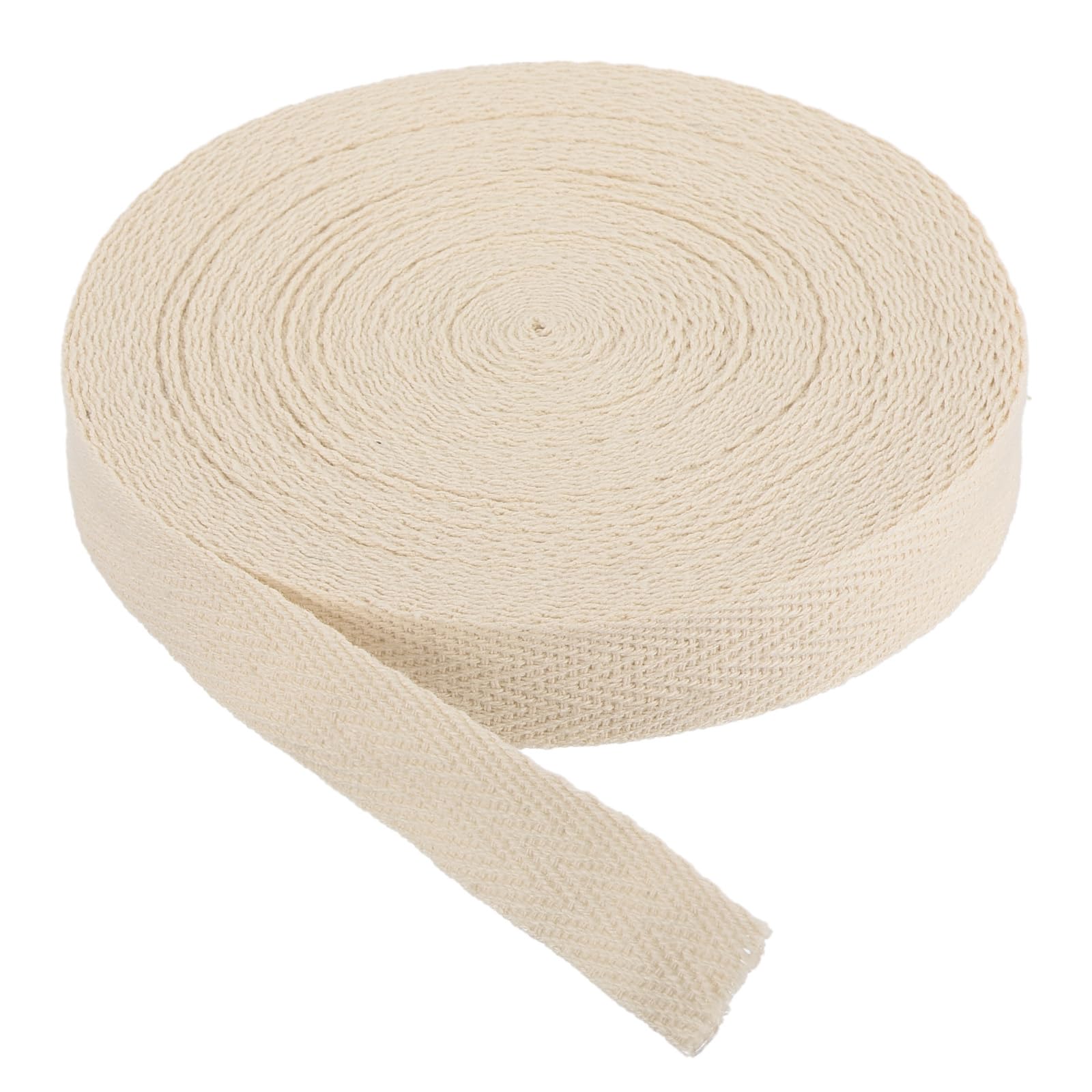 PATIKIL Cotton Twill Tape 5/8 Inch 10 Yards Cotton Ribbon Bias Binding Tape Herringbone Webbing Trim for Sewing Gift Wrapping DI