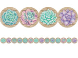RUSTIC BLOOM SUCCULENTS DIECUT TRIM