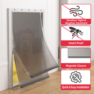 2PACK Large Dog Door Replacement Flap with Screws,Doggie Door Replacement Flaps Compatible with PetSafe Freedom Doggie Doors PAC