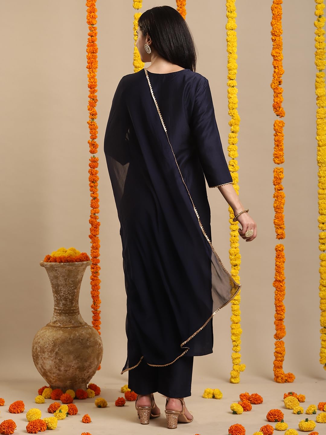 Gosriki Women'S Rayon Blend Straight Embroidered Kurta With Pant & Dupatta (Paan Blue-Gs_Xxl_Blue_Xx-Large),Blue,2,B0DHQKHP8Y