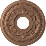 Ekena Millwork 13OD x 3 1/2ID x 3/4P Baltimore Thermoformed PVC Ceiling Medallion (Fits Canopies up to 5 1/4), Aged Copper