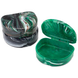 Marble Retainer Cases, Orthodontic Aligner Case, Mouth Guard Holder (3 Pack) (Woodland)