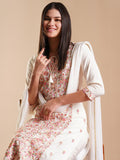 Anni Designer Women'S Rayon Blend Staright Embroidered Kurta With Pant & Dupatta (Kochi White-Vks01_S_White_Small),White,S,,,
