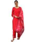 Libas Women'S Silk Blend Kurta Sets (48744O_Red
