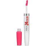 Maybelline Super Stay 24, 2-Step Liquid Lipstick Makeup, Long Lasting Highly Pigmented Color with Moisturizing Balm, Pink Goes O