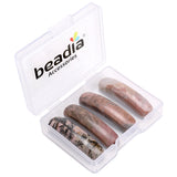 BEADIA Natural Curved Rhodochrosite Stone Beads 36x10mm 4pcs for DIY Bracelet Jewelry Making