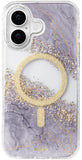 SCORPIFY for iPhone 17 Case [Compatible with MagSafe] with Dusk Halo, Cute Clear Magnetic Phone Cover Bumper for Women Girls, Gl