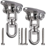 IOH Set of 2 Heavy Duty Swing Hangers Stainless Steel 304, Double Protection Design,?2200 lb Capacity? 360 Rotation, Playground 