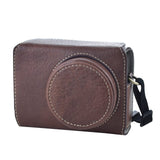 Rieibi Ricoh GR III/GR IIIx Case - Vintage PU Leather Camera Case for Ricoh GR IIIx GR III GRIII GR3 DSLR Camera - Protective Ca