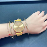 yunanwa 10 Pack Women Men Unisex Platinum Watches Roman Leather Band Analog Quartz Wrist Watch