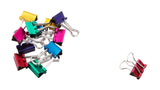 Baumgartens(R), Metallic Designer Binder Clips, Mini, 12 Pack, Assorted Colors (Bundle of 12)
