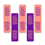 woopme Hard Weak Never Stop Quotes Magnetic Bookmark for Book Lovers Readers Students Gift Magnetic Page Clips Folding Set of 5