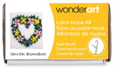 Wonderart Heart Wreath Latch Hook Kit, 12 X 12