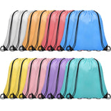 Grneric 16Pcs Drawstring Bags Bulk Cinch Bag, Polyester String Bag Drawstring Backpack for Trip Party Camping Sports Gym Yoga(So