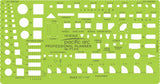 Pacific Arc Template: Pro Home Planner, 112 Openings, 1/8 Scale 5.125 x 9.75