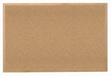 Ghent Natural Cork Bulletin Board 48.5 x 48.5 Solid Wood Frame Made in USA