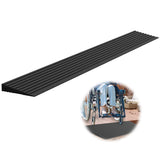 Nuvium 0.8 Rise Threshold Ramps for Doorways, 2000 Lbs Load Capacity, 35.5 Wide Natural Rubber Power Wheelchair Ramp is Adjustab