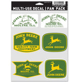 WinCraft John Deere 6 Pack MultiUSE Decals 5.5X7.75 Logo Vintage