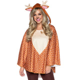 Fawn Poncho, Features Speckled - O/S / Brown