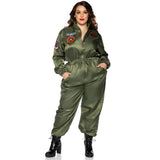 Top Gun Parachute Flight Suit, - 3X-4X / Khaki