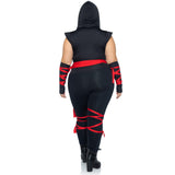 4 Pc Deadly Ninja, Includes De - 3X-4X / Black/Red