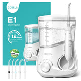 COSLUS Electric Water Flosser for Teeth, Professional Dental Pick for Orthodontic, Sensitive Gums, Braces - 12 Pressure Settings