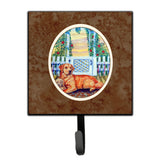 Caroline'S Treasures Golden Retriever And Puppy At The Fence Leash Or Key Holder 7148Sh4, Small, Multicolor