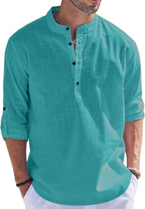 Bellstone Men'S Cotton Blend Solid Regular Fit Kurta (Kurta1500_Single_Rama_L