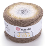 Yarn Art YarnArt Flowers Alpaca 20% Alpaca 80% Acrylic Weight 8.82oz Length 1028 Yards Multicolor Rainbow Crochet Winter Yarn We