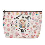 Funny Pig Gifts, Farm Animals Pig Makeup Bag Animal Lover Gifts, for Women Nurse Day Graduation Birthday Pig Stuff, for Female T