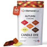 Candle Dye - Made in The USA - 5 Autumn Colors (Red, Brown, Orange, Yellow, Maple) for Paraffin or Soy Wax - Highly Concentrated