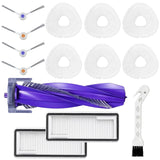 14 pack Accessories Kit Replacement For NARWAL Freo X Ultra Robot Vacuum, 1 Pack Main Brush, 2 Pack Filters, 6 Pack Mop, 4 Side 