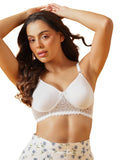 Clovia Womens Cotton Non-Wired Full Coverage Spacer Cup T-Shirt Bra White, White, 38C