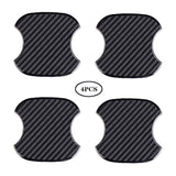 Worcas 4Pcs Universal 3D Carbon Fiber Car Door Handle Paint Scratch Protector Sticker Auto Door Handle Cups Protective Pad (M)